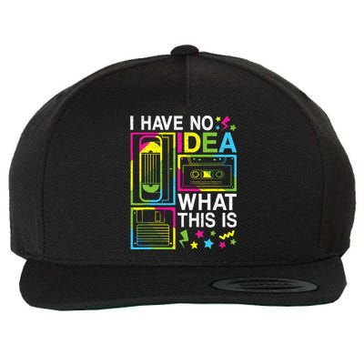 I Have No Idea What This Is 80s 90s Wool Snapback Cap