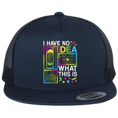 I Have No Idea What This Is 80s 90s Flat Bill Trucker Hat