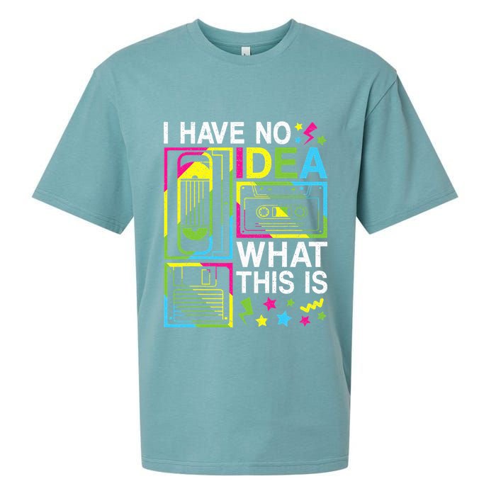 I Have No Idea What This Is 80s 90s Sueded Cloud Jersey T-Shirt