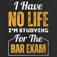 I Have No Life IM Studying For The Bar Exam Funny Cute Gift 25L Jumbo Tote