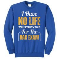 I Have No Life IM Studying For The Bar Exam Funny Cute Gift Tall Sweatshirt