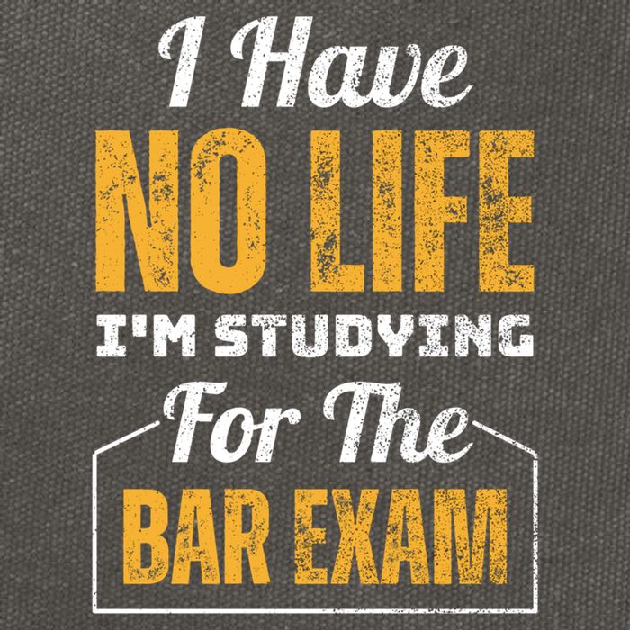I Have No Life IM Studying For The Bar Exam Funny Cute Gift Cotton Canvas Backpack