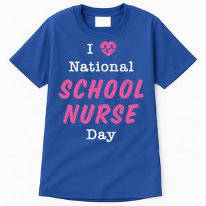 I Heart National School Nurse Day Great Gift Great Gift Tall T-Shirt