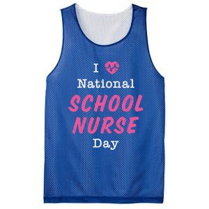 I Heart National School Nurse Day Great Gift Great Gift Mesh Reversible Basketball Jersey Tank