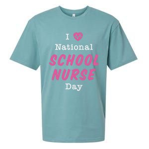 I Heart National School Nurse Day Great Gift Great Gift Sueded Cloud Jersey T-Shirt