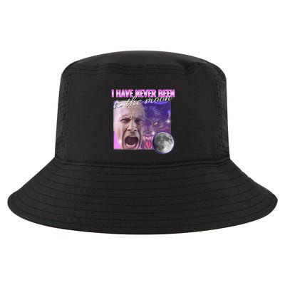 I Have Never Been To The Moon Dank Meme Cursed Funny Cringe Cool Comfort Performance Bucket Hat