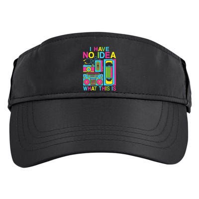 I Have No Idea What This Is 80s 90s Outfit Adult Drive Performance Visor