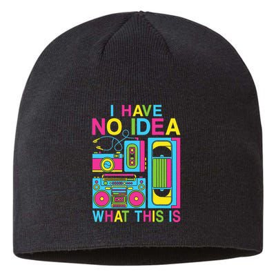 I Have No Idea What This Is 80s 90s Outfit Sustainable Beanie