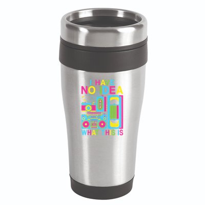 I Have No Idea What This Is 80s 90s Outfit 16oz Travel Tumbler