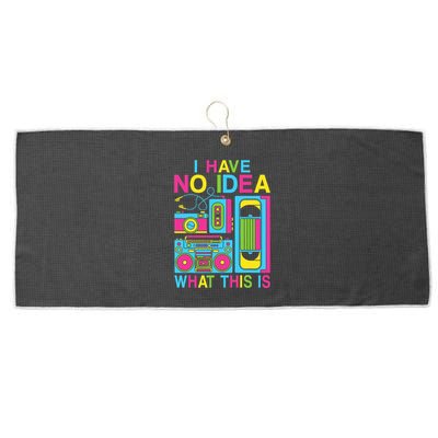 I Have No Idea What This Is 80s 90s Outfit Large Microfiber Waffle Golf Towel