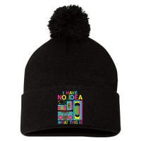 I Have No Idea What This Is 80s 90s Outfit Pom Pom 12in Knit Beanie