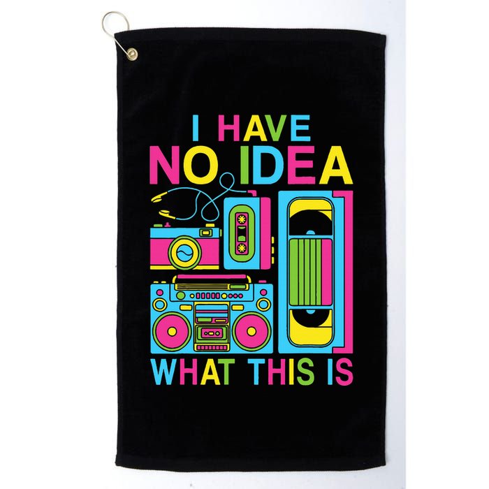 I Have No Idea What This Is 80s 90s Outfit Golf Towel