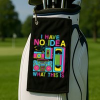 I Have No Idea What This Is 80s 90s Outfit Golf Towel