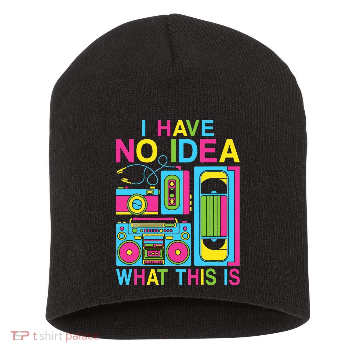 I Have No Idea What This Is 80s 90s Outfit Short Acrylic Beanie