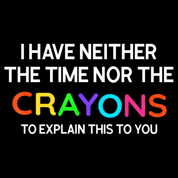 I Have Neither The Time Nor The Crayons To Explain This To You Drawstring Bag