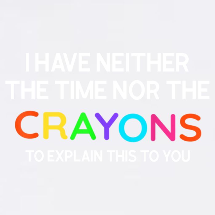 I Have Neither The Time Nor The Crayons To Explain This To You Garment-Dyed Sweatshirt
