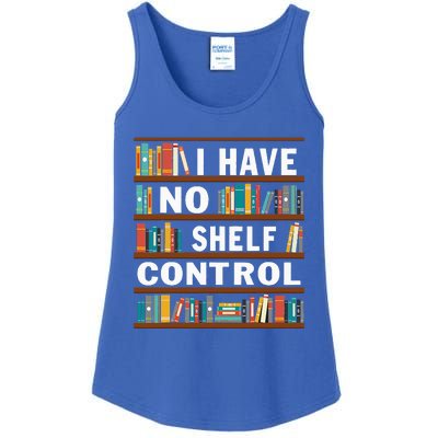 I Have No Shelf Control Funny Library Reading Lovers Ladies Essential Tank