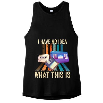 I Have No Idea What This Is Retro 70s 80s 90s Years Ladies PosiCharge Tri-Blend Wicking Tank