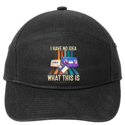 I Have No Idea What This Is Retro 70s 80s 90s Years 7-Panel Snapback Hat