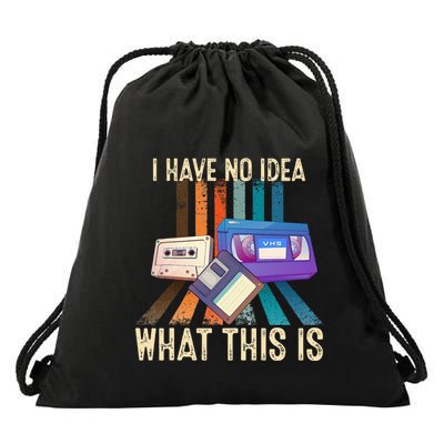 I Have No Idea What This Is Retro 70s 80s 90s Years Drawstring Bag