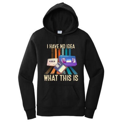 I Have No Idea What This Is Retro 70s 80s 90s Years Women's Pullover Hoodie