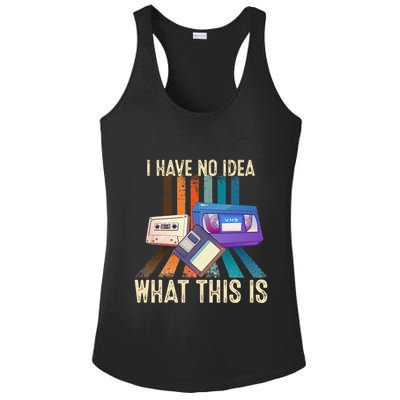 I Have No Idea What This Is Retro 70s 80s 90s Years Ladies PosiCharge Competitor Racerback Tank