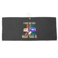 I Have No Idea What This Is Retro 70s 80s 90s Years Large Microfiber Waffle Golf Towel