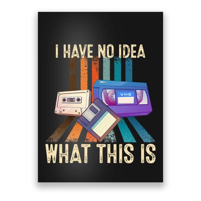 I Have No Idea What This Is Retro 70s 80s 90s Years Poster