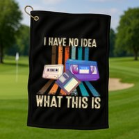 I Have No Idea What This Is Retro 70s 80s 90s Years Golf Towel