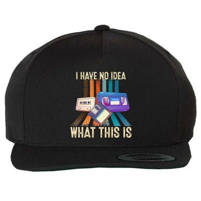 I Have No Idea What This Is Retro 70s 80s 90s Years Wool Snapback Cap