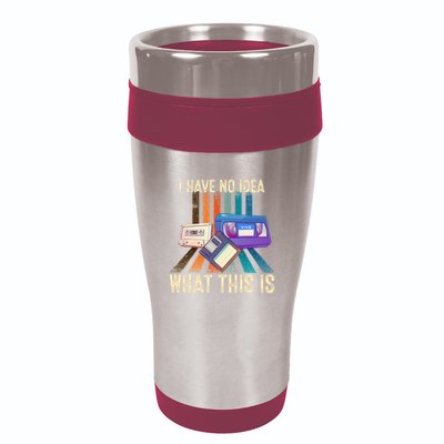 I Have No Idea What This Is Retro 70s 80s 90s Years 16oz Travel Tumbler
