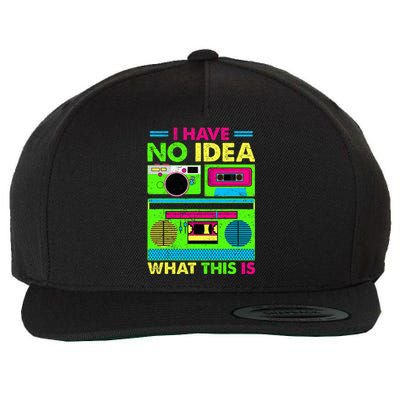 I Have No Idea What This Is 70s 80s 90s Wool Snapback Cap