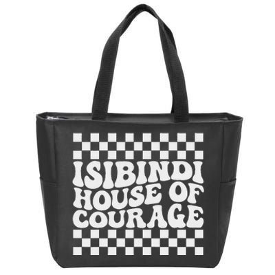 Isibindi House Of Courage Retro Groovy Social Isibindi Zip Tote Bag