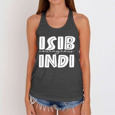 Isibindi House Of Courage House Rca Givers School Spirit Women's Knotted Racerback Tank