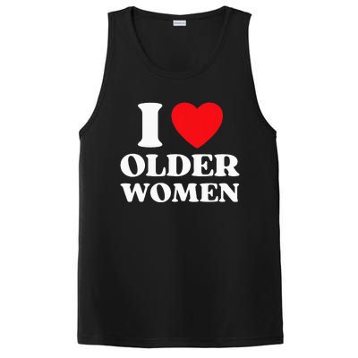 I Heart Older Women Red Heart I Love Older Women Funny PosiCharge Competitor Tank