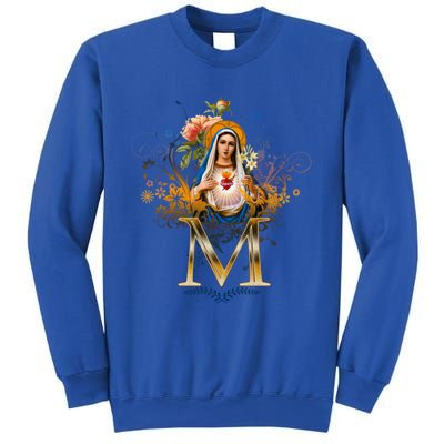 Immaculate Heart Of Mary Devotion Funny Gift Catholic Blessing Gift Sweatshirt