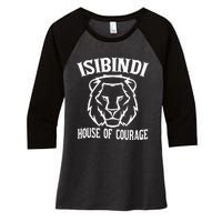 Isibindi House Of Courage House Rca Givers School Spirit Women's Tri-Blend 3/4-Sleeve Raglan Shirt