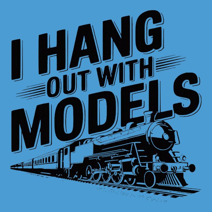 I Hang Out With Models Conductor Model Train Railway Tie Dye Hoodie