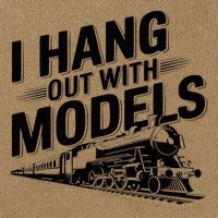I Hang Out With Models Conductor Model Train Railway Cotton Canvas Backpack