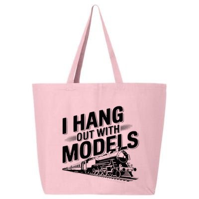 I Hang Out With Models Conductor Model Train Railway 25L Jumbo Tote