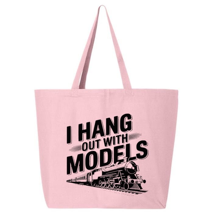 I Hang Out With Models Conductor Model Train Railway 25L Jumbo Tote