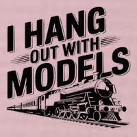 I Hang Out With Models Conductor Model Train Railway 25L Jumbo Tote