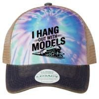 I Hang Out With Models Conductor Model Train Railway Legacy Tie Dye Trucker Hat