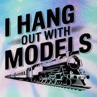 I Hang Out With Models Conductor Model Train Railway Legacy Tie Dye Trucker Hat