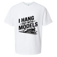 I Hang Out With Models Conductor Model Train Railway Sueded Cloud Jersey T-Shirt