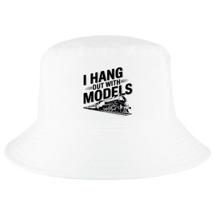 I Hang Out With Models Conductor Model Train Railway Cool Comfort Performance Bucket Hat