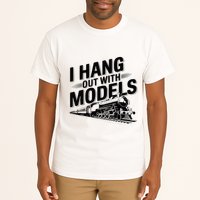 I Hang Out With Models Conductor Model Train Railway Tall T-Shirt