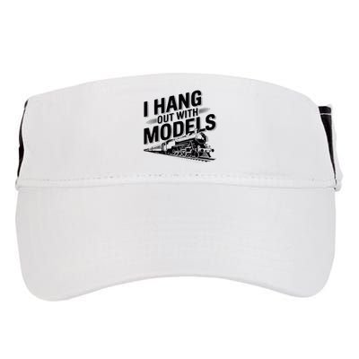 I Hang Out With Models Conductor Model Train Railway Adult Drive Performance Visor