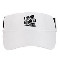 I Hang Out With Models Conductor Model Train Railway Adult Drive Performance Visor