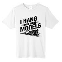 I Hang Out With Models Conductor Model Train Railway Tall Fusion ChromaSoft Performance T-Shirt